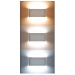 Solight WO800-B, LED vonkajšie nástenné osvetlenie Modena, 12W, 680lm, 120°, čierna