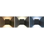 Solight WO801-B, LED vonkajšie nástenné osvetlenie Parma, 6W, 360lm, 10-110°, čierna