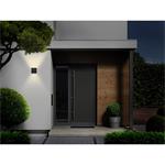 Solight WO801-B, LED vonkajšie nástenné osvetlenie Parma, 6W, 360lm, 10-110°, čierna