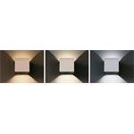 Solight WO801-W, LED vonkajšie nástenné osvetlenie Parma, 6W, 360lm, 10-110°, biela