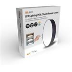 Solight WO8014, LED osvetlenie s diaľkovým ovládaním Penley, 48W, 3360lm, 40cm, zmena chromatickosti, stmievateľná