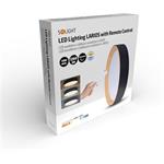 Solight WO8016, LED osvetlenie s diaľkovým ovládačom Larios Black, 48W, 3360lm, 39cm, zmena chromatickosti, stmievateľná