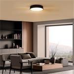 Solight WO8016, LED osvetlenie s diaľkovým ovládačom Larios Black, 48W, 3360lm, 39cm, zmena chromatickosti, stmievateľná