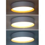 Solight WO8017, LED osvetlenie s diaľkovým ovládačom Larios White, 48W, 3360lm, 39cm, zmena chromatickosti, stmievateľná