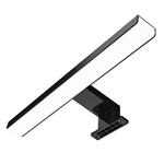 Solight WO827-BLK, LED kúpeľňové osvetlenie nad zrkadlo 3v1, 7W, 455lm, 4000K, IP44, 40cm, čierna