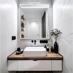 Solight WO827-CR, LED kúpeľňové osvetlenie nad zrkadlo 3v1, 7W, 455lm, 4000K, IP44, 40cm, chróm