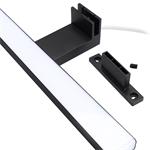 Solight WO828-BLK, LED kúpeľňové osvetlenie nad zrkadlo 3v1, 12W, 780lm, 4000K, IP44, 60cm, čierna