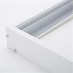 Solight WO907-W, hliníkový biely rám pre inštaláciu LED panelov s rozmerom 295x1195mm na stropy a steny, výška 68mm