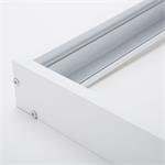 Solight WO907-W, hliníkový biely rám pre inštaláciu LED panelov s rozmerom 295x1195mm na stropy a steny, výška 68mm