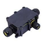 Solight WW004, vodeodolná prepojovací krabička IP68, 1x vstup, 2x výstup, 5-9 / 9-12mm, max 2,5mm2