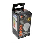 Solight WZ416, LED žiarovka, miniglobe, 6W, E14, 3000K, 450lm, biele prevedenie