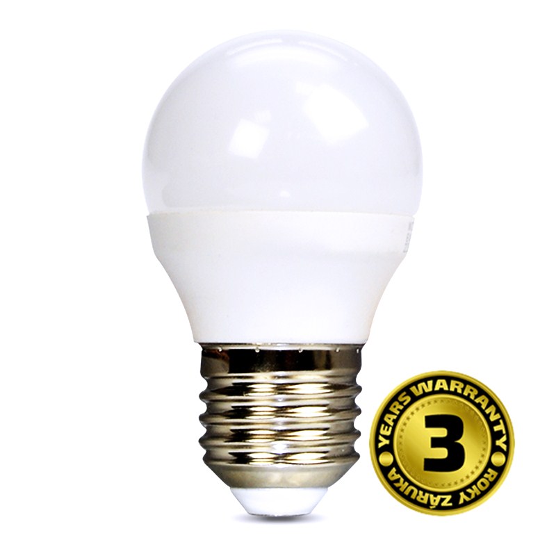 Solight WZ424, LED žiarovka, miniglobe, 8W, E27, 3000K, 720lm