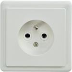 Solight zásuvka ABB Classic, biela