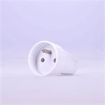 Solight zásuvka priama, IP20, biela