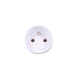 Solight zásuvka priama, IP20, biela