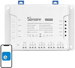 Sonoff 4CHPROR3, inteligentný spínač WiFi