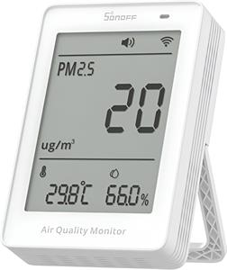 Sonoff AirGuard PM2.5 SAWF-07P WiFi LCD monitor kvality vzduchu
