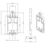 Sonoff DR, držiak na lištu DIN