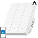 SONOFF M5-3C-80W, WiFi Matter inteligentný nástenný vypínač (3-kanálový, do rámika)