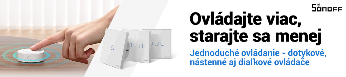 Sonoff ovládače a spínače