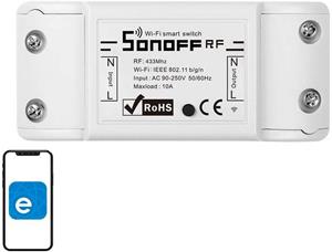 Sonoff RF R2, inteligentný spínač WiFi + RF 433