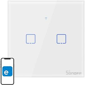 Sonoff T0 EU TX, inteligentný vypínač, WiFi, 2-kanálový