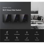 Sonoff T3 EU TX, inteligentný vypínač, WiFi + RF 433, 2-kanálový