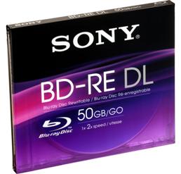 Sony BD-RE 50GB přepisovatelné, 1ks