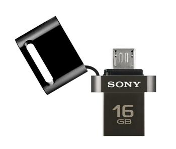 Sony Flash USB 2.0,16GB,PC/tel, OTG ,černý