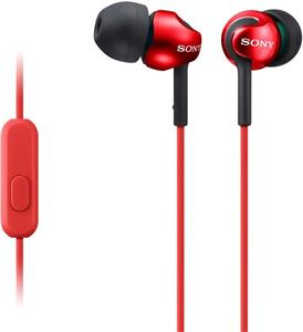 Sony MDR-EX110APR, slúchadlá, červené