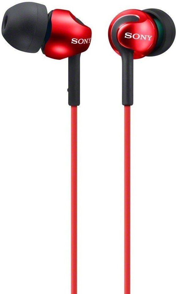 Sony MDR-EX110LPR, slúchadlá, červené