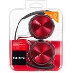 Sony MDR-ZX310, slúchadlá, červené