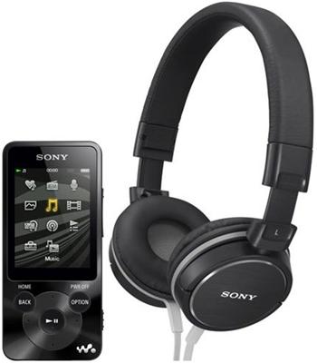 Sony MP4 16GB NWZ-E585 černý + sluchátka MDR-ZX610