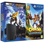 Sony PlayStation 4 Slim, 500GB + 2 hry (Crash Bandicoot, Ratchet&Clank)