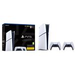 Sony PlayStation 5 Digital 1TB (Model Slim) + PlayStation 5 DualSense Wireless Controller, black & white