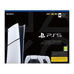 Sony PlayStation 5 Digital 1TB (Model Slim) + PlayStation 5 DualSense Wireless Controller, black & white