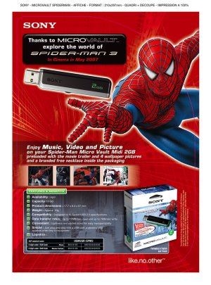 Sony USMGR-SPM3 MV Midi Spidey 2GB USB 2.0