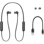 Sony WIXB400, bezdrôtové Bluetooth slúchadlá, čierne