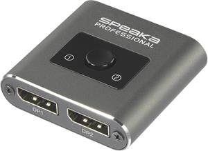 SpeaKa Professional SP-BDS-250, DisplayPort prepínač, 2 porty