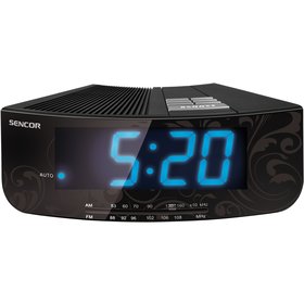 SRC 108 B Čierny rádiobudík SENCOR