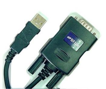 ST Lab USB1.1A/RS232 kábel M/M, 1.5m, adaptér