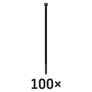 Sťahovacia páska 100×2,5, čierna, 100 ks