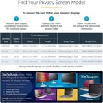 StarTech privátny filter, lesklý, 24", 16:9