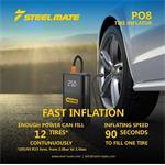 Steelmate TI PO8, kompresor na dofukovanie kolies, Power bank