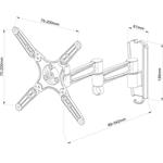 Stell SHO 1162, výsuvný variabilný držiak na LCD 13"-32", 20kg