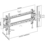 STELL SHO 3630 SLIM, držiak pre TV od 43" - 100", 70kg