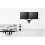 Stell SOS 1820, plynový držiak pre 2x monitor, od 13" do 32"