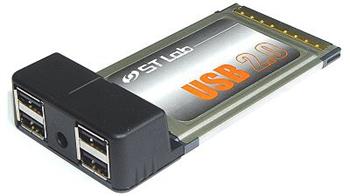 STLab C-112 PCMCIA adapter USB 2.0 4ports