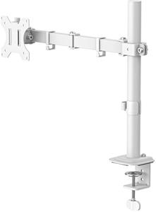 stolný držiak pre 1 monitor 35", 1 rameno, biely