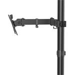 stolný držiak pre 1 monitor 35", 1 rameno, čierny